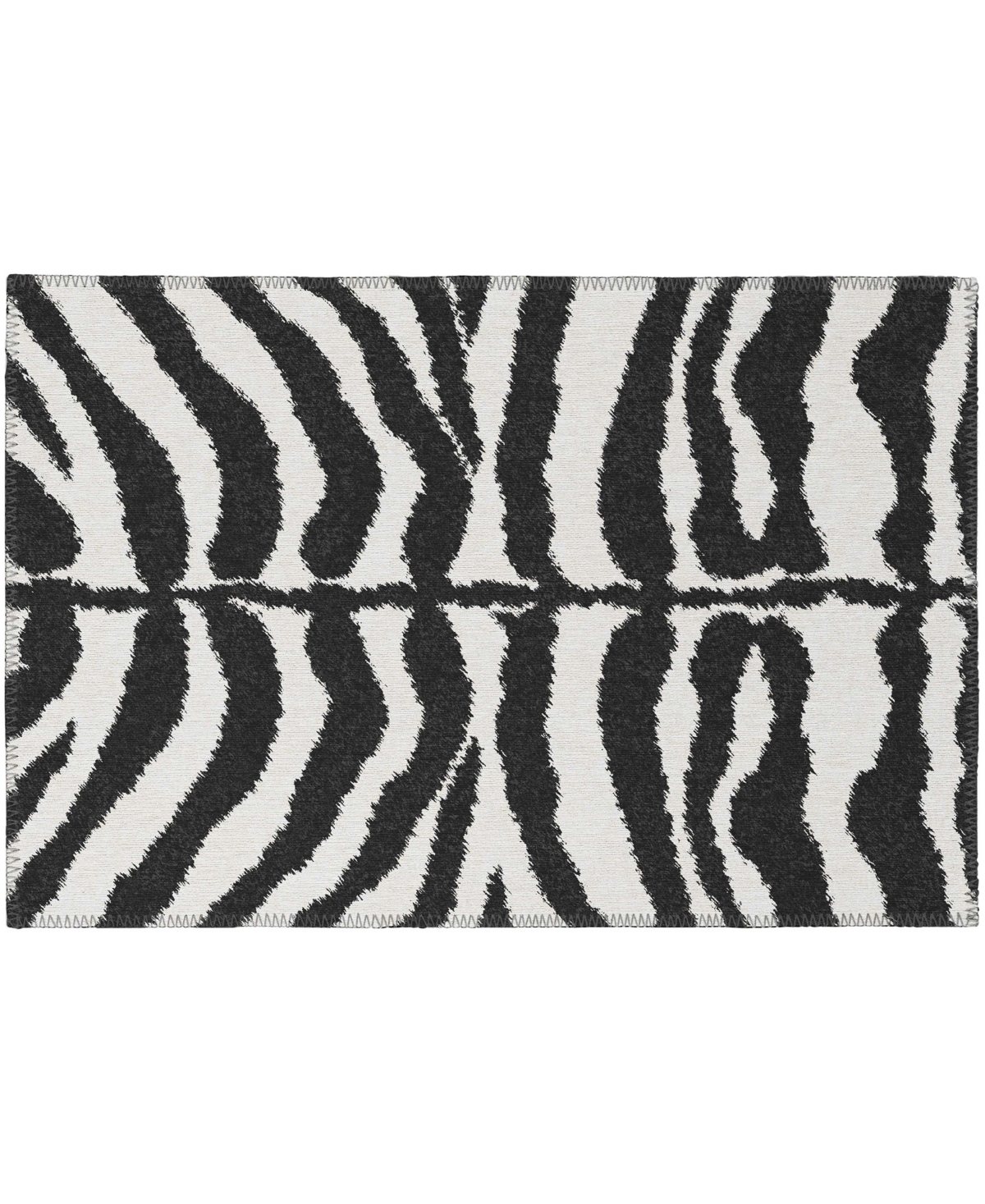 D Style Mansa Msa1 1'8" X 2'6" Area Rug In Ivory
