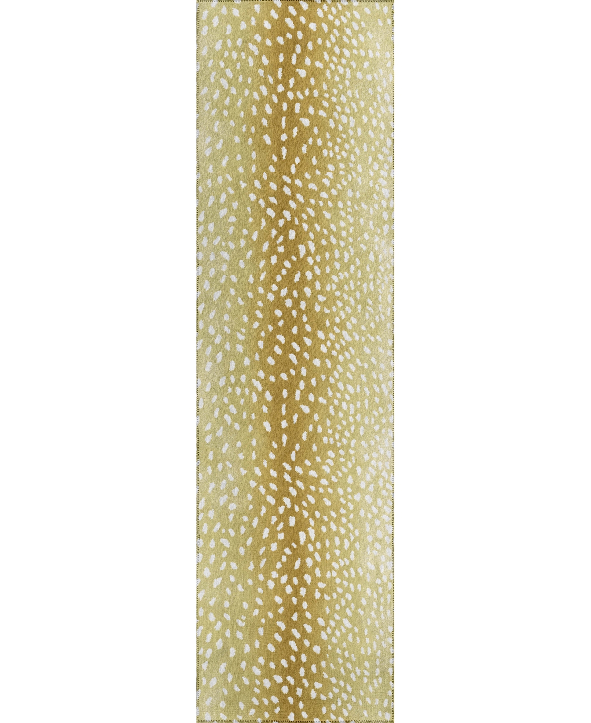 D Style Mali Ml3 2'3" X 10' Runner Area Rug In Gold Tone