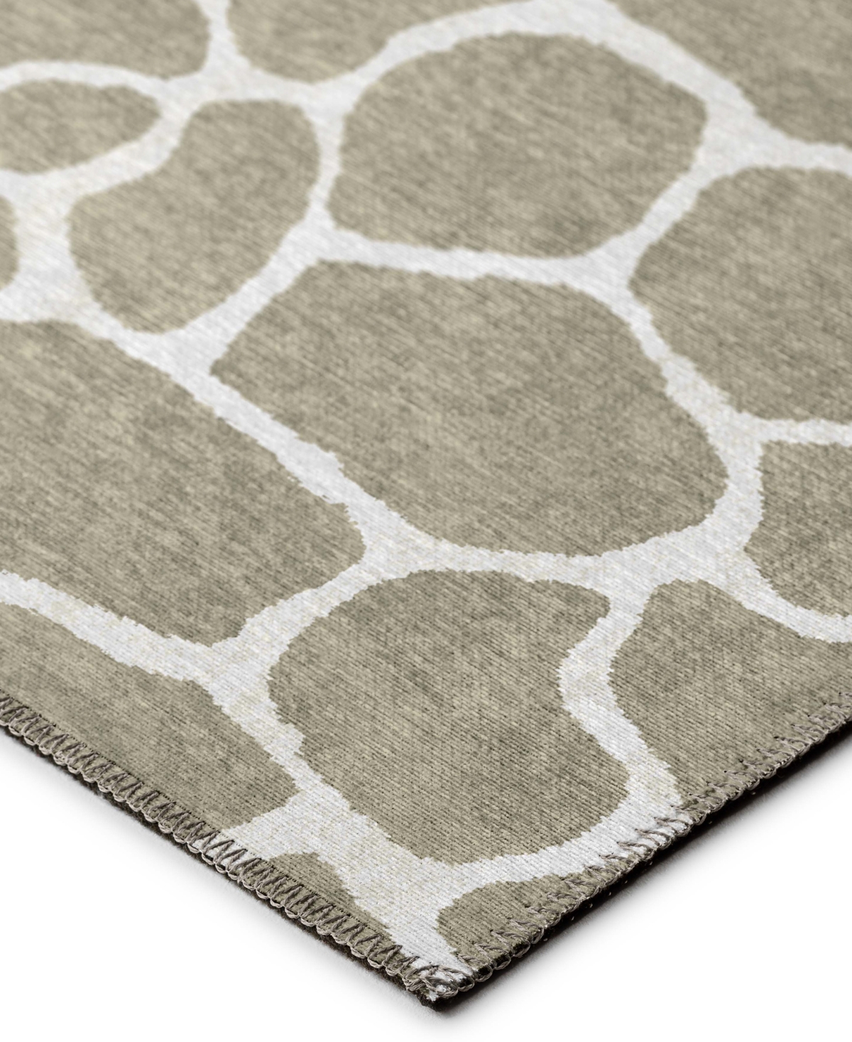 Dalyn Mali Washable Ml4 2'3" X 7'6" Runner Area Rug In Brown