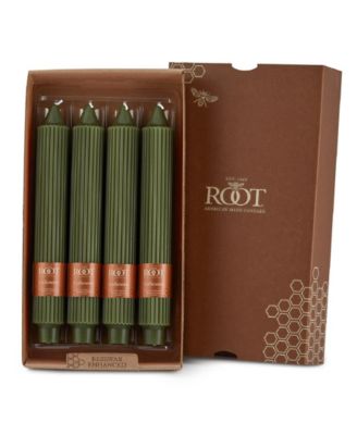 Grecian Collenette 9 Taper Candle Set 4 Piece - Dark Olive 67$