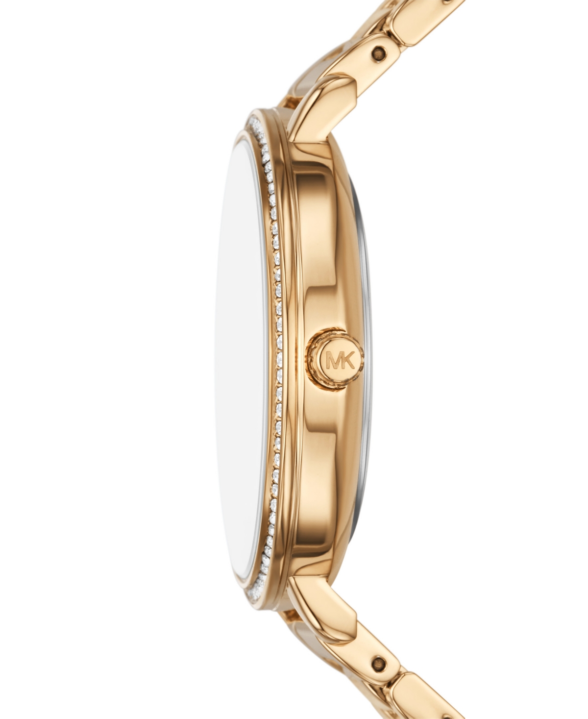 Shop Michael Kors Women's Pyper Three-hand Gold-tone Bracelet Watch 38mm