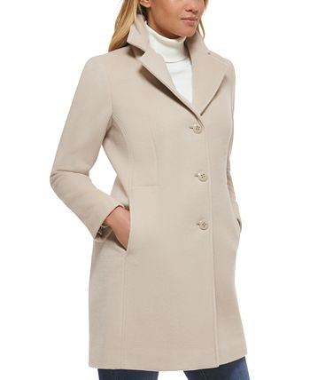 Calvin Klein Women's Single-Breasted Coat & Reviews - Coats & Jackets -  Women - Macy's