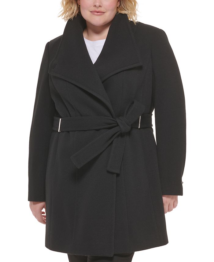 virtueel Vleugels Kaap Calvin Klein Women's Plus Size Wrap Coat & Reviews - Coats & Jackets - Plus  Sizes - Macy's