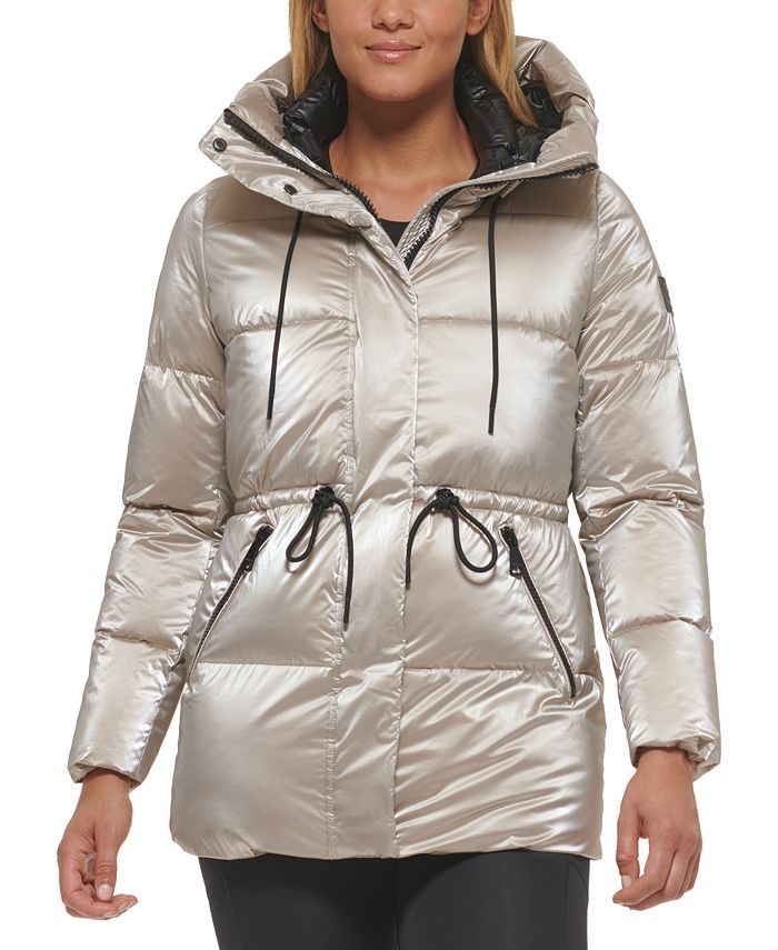 verrader welzijn een andere Calvin Klein Women's Shine Hooded Anorak Puffer Coat & Reviews - Coats &  Jackets - Women - Macy's