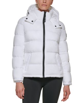 Calvin Klein Women's Hooded Puffer Coat 