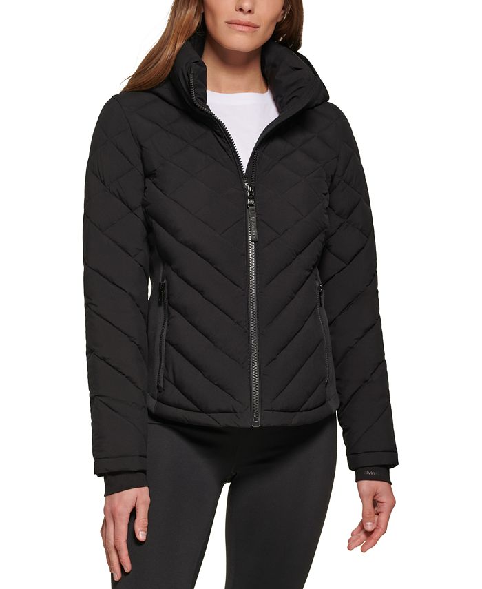 Calvin Klein Women's Hooded Packable Puffer Coat & Reviews - Coats & Jackets - -