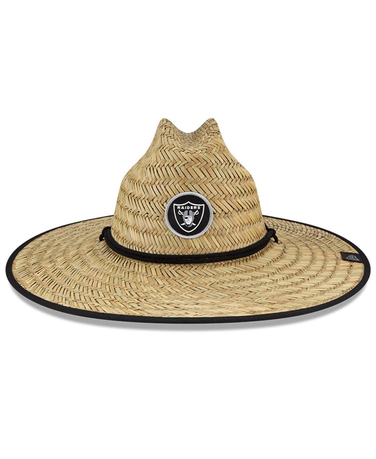 Shop New Era Men's Natural Las Vegas Raiders Nfl Training Camp Official Straw Lifeguard Hat