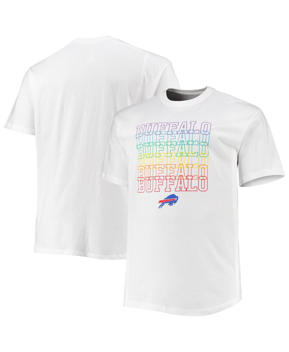 Shop Fanatics Men's  White Buffalo Bills Big And Tall City Pride T-shirt