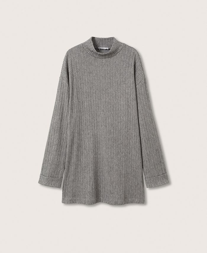 MANGO Women's Knitted Oversized Dress Macy's