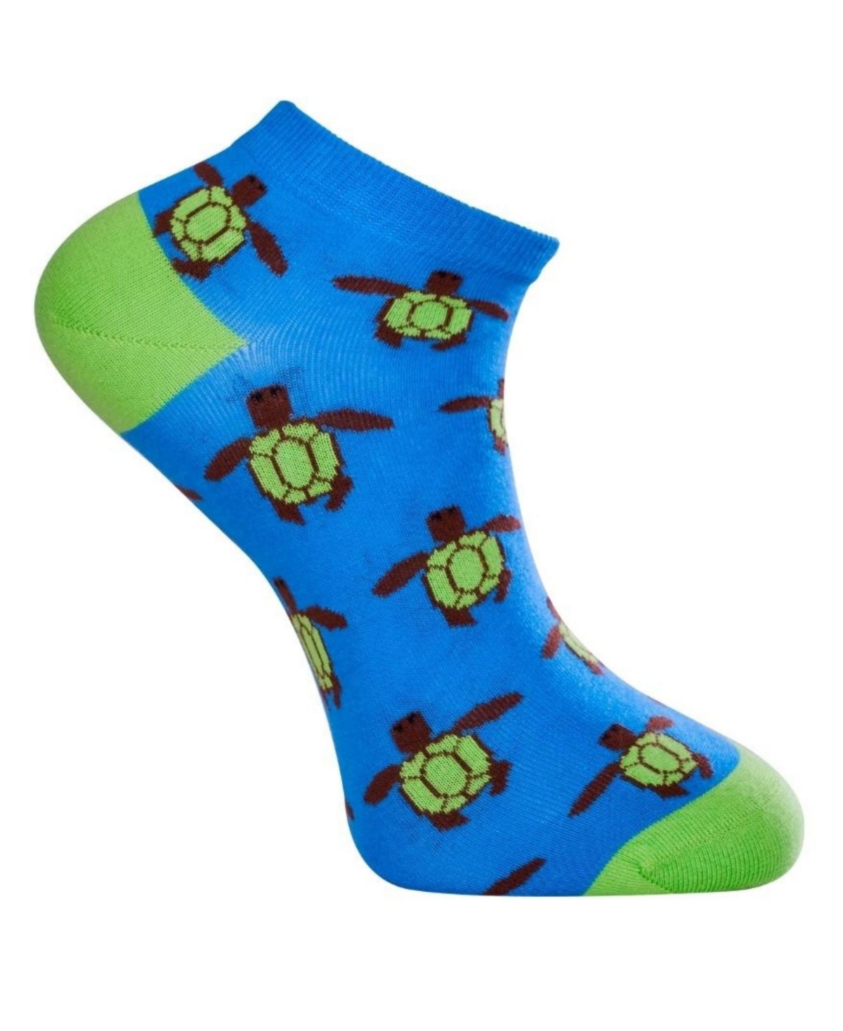 Men's Turtle Novelty Ankle Socks - Turquoise