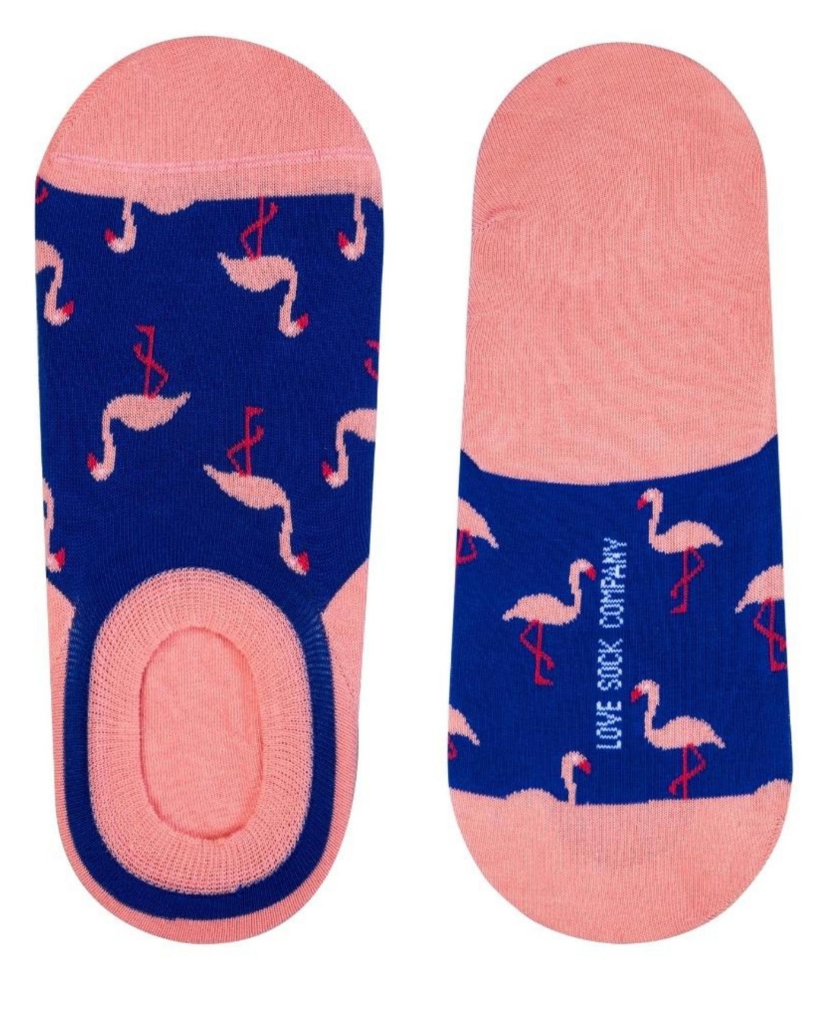 Love Sock Company Men's Flamingo Novelty No-Show Socks