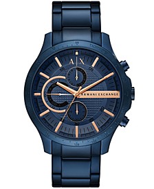 Men's Chronograph in Blue Plated Stainless Steel Bracelet Watch 46mm