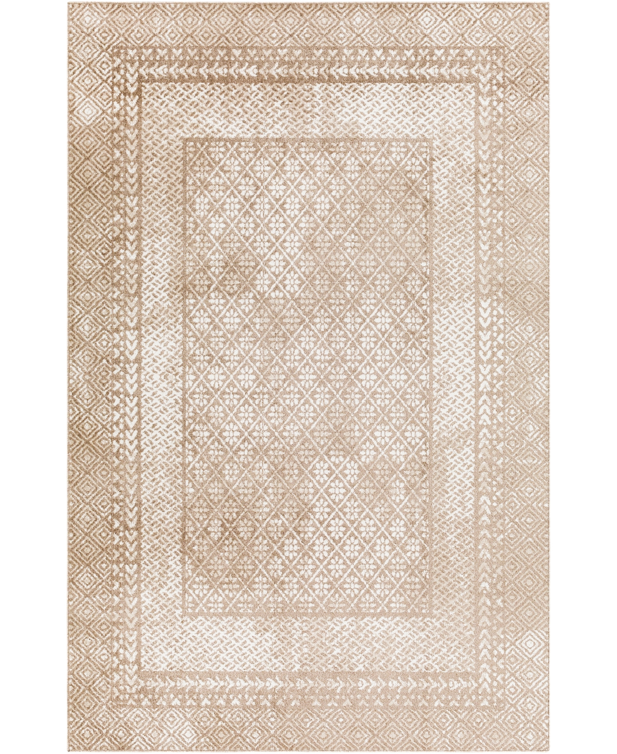 Abbie & Allie Rugs Wake Wke-2309 6'7in x 9' Area Rug - Brown