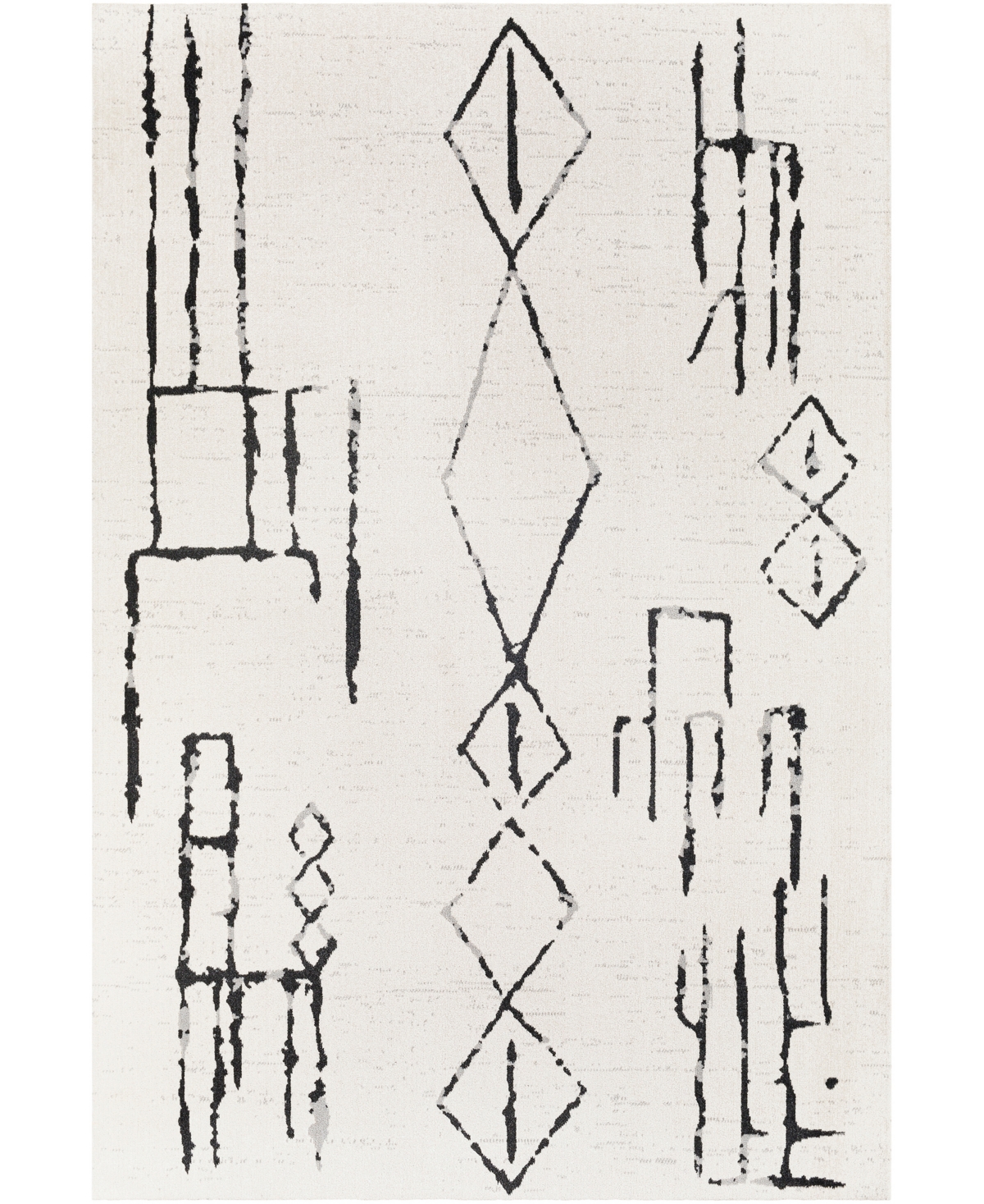 Abbie & Allie Rugs Wake Wke-2318 9'3in x 12' Area Rug - Black, Gray