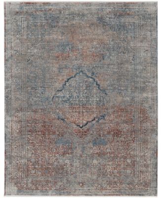 Simply Woven Gilford R39gv Area Rug In Blue,multi