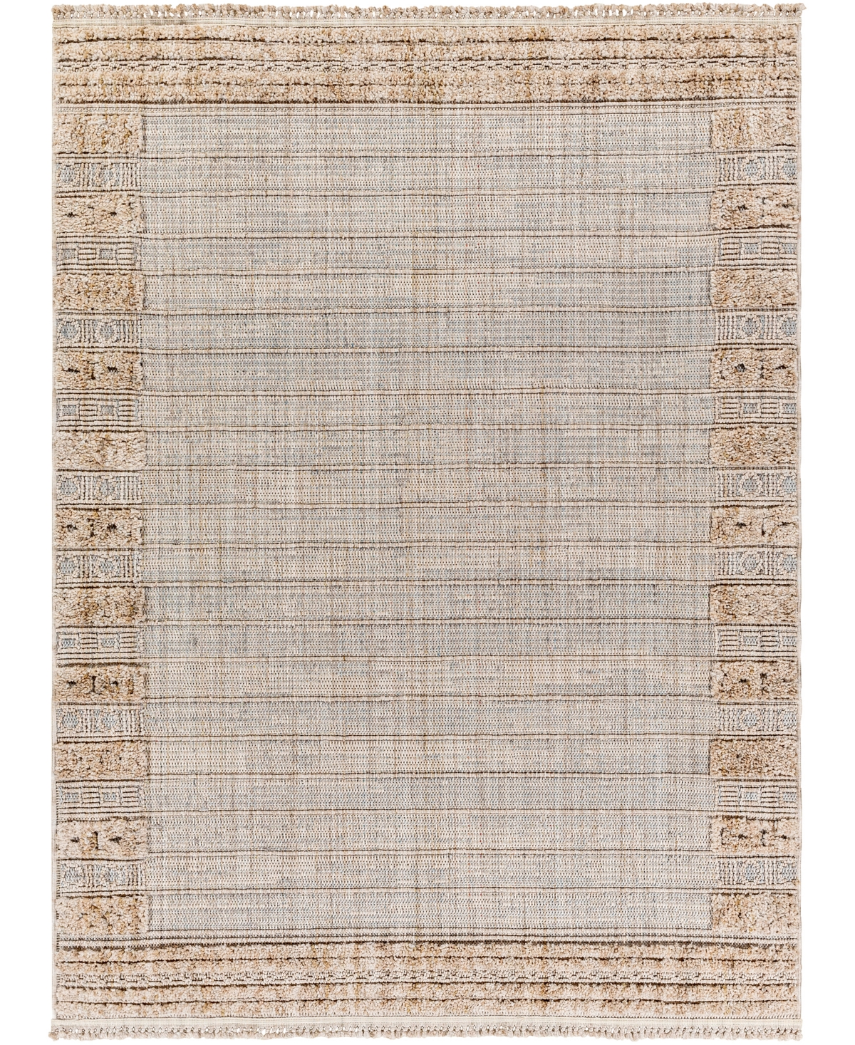Surya Zaragoza Zrz-2302 7'10in x 10' Area Rug - Gray, Cream