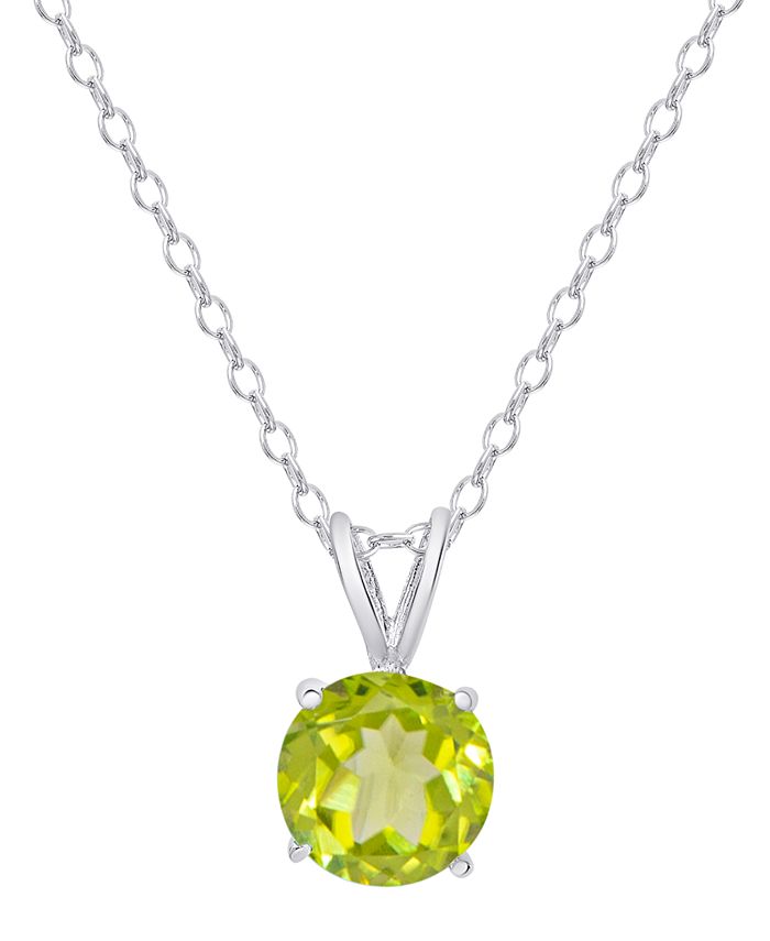 Macys peridot clearance necklace