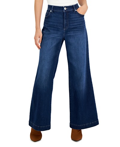 Style & Co Petite High-Rise Natural Straight-Leg Jeans, Created for Macy's  - Macy's