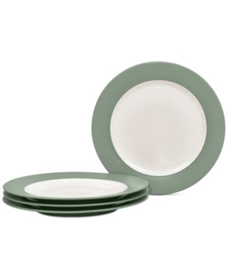 Colorwave Rim Dinner Plates, Set of 4