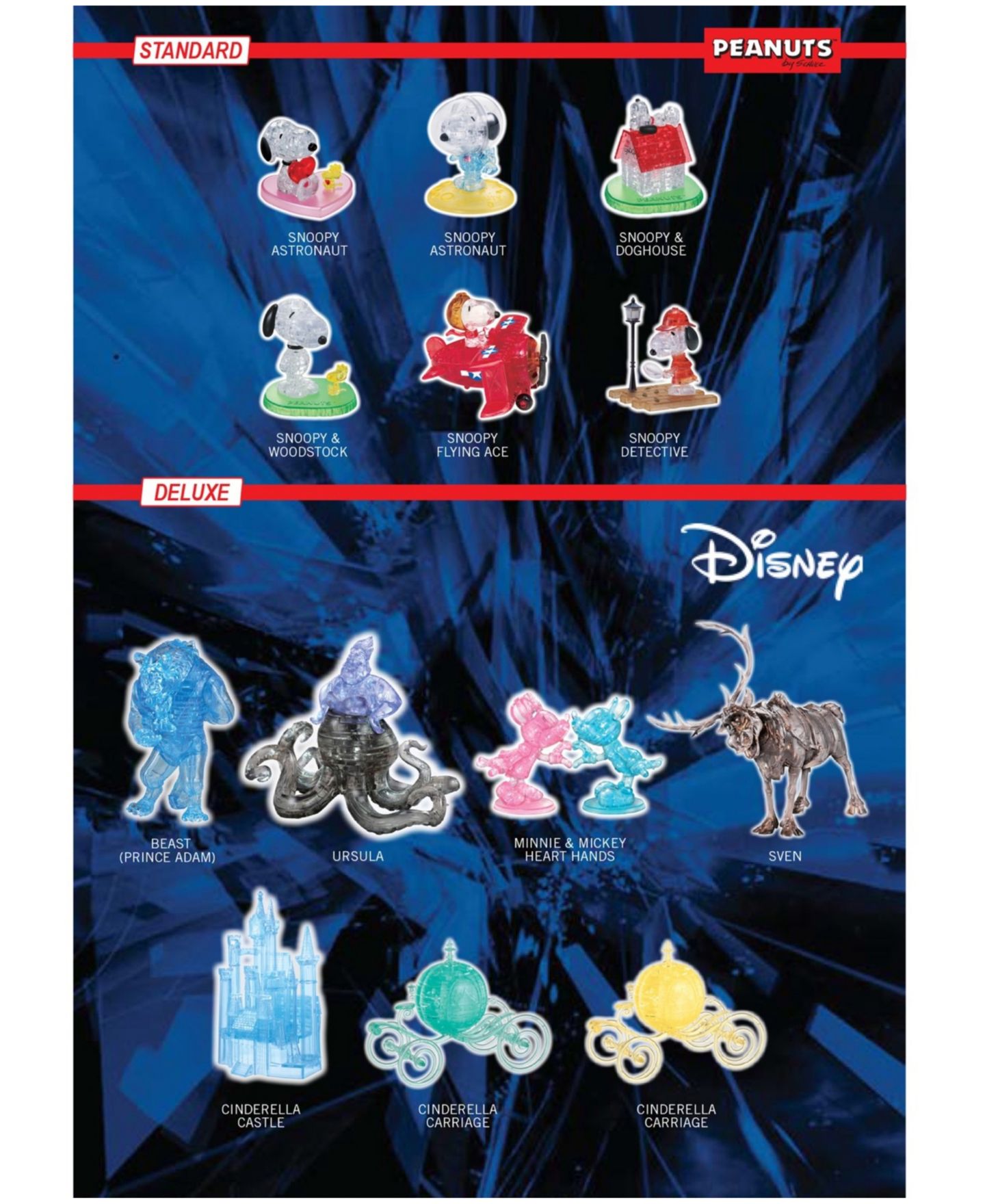 Детский пазл BePuzzled Disney Ursula 3D Crystal Puzzle, 44 Piece, Ages 12+ — фото 5