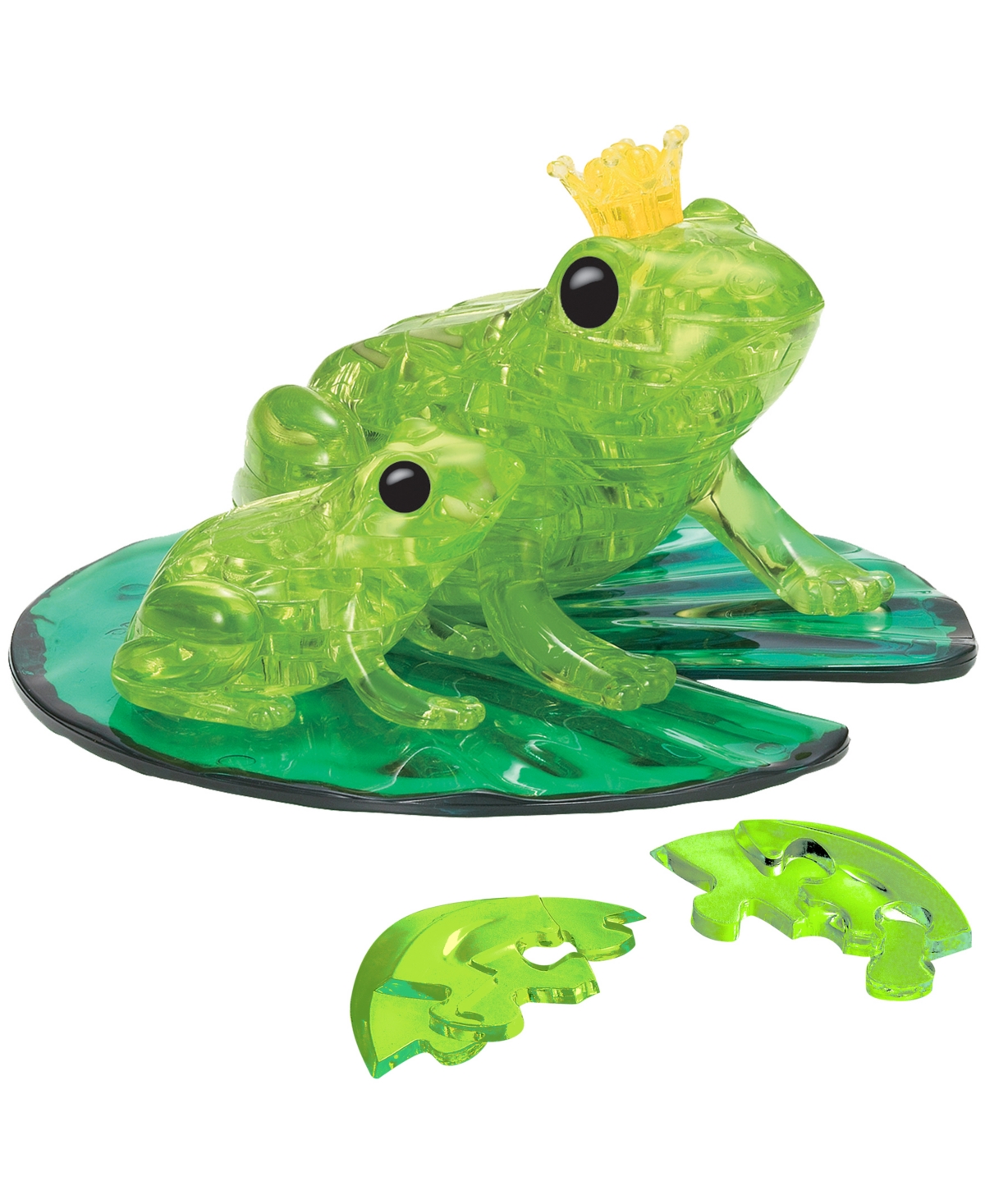 Shop Bepuzzled 3d Frog Crystal Puzzle Set, 43 Piece In Green