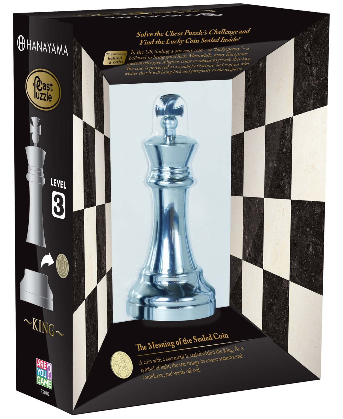 Shop Areyougame Hanayama Level 3 Cast Chess Puzzle In Chrome