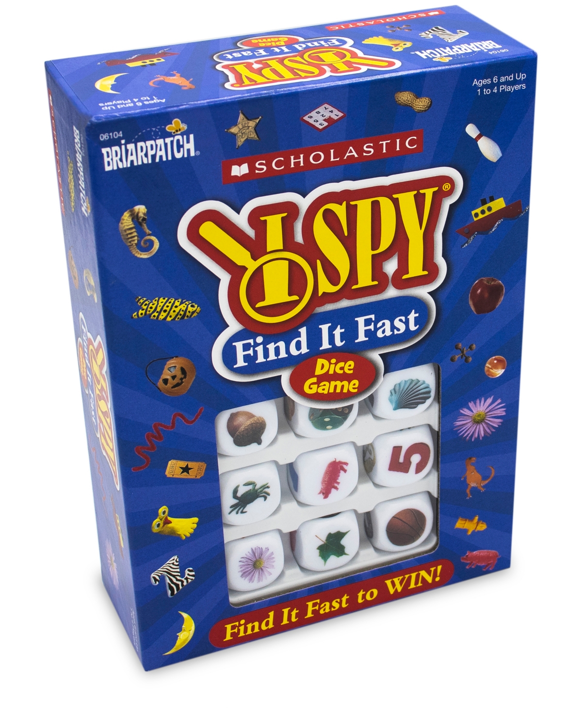 Briarpatch Kids' I Spy Find It Fast Dice Game Set, 51 Piece In Multi