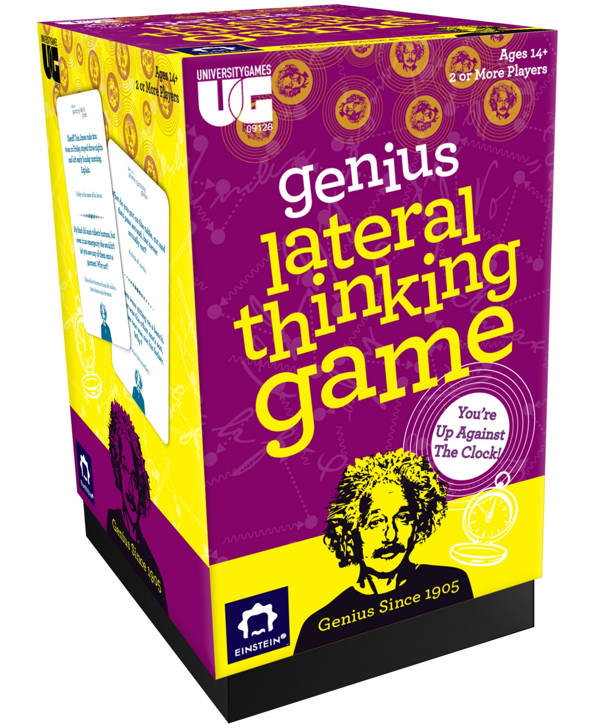 University Games Kids' Einstein Genius Lateral Thinking Game Set, 215 Piece In Multi