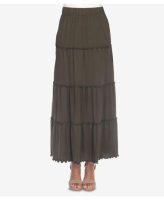 Women's Tiered Maxi Skirt