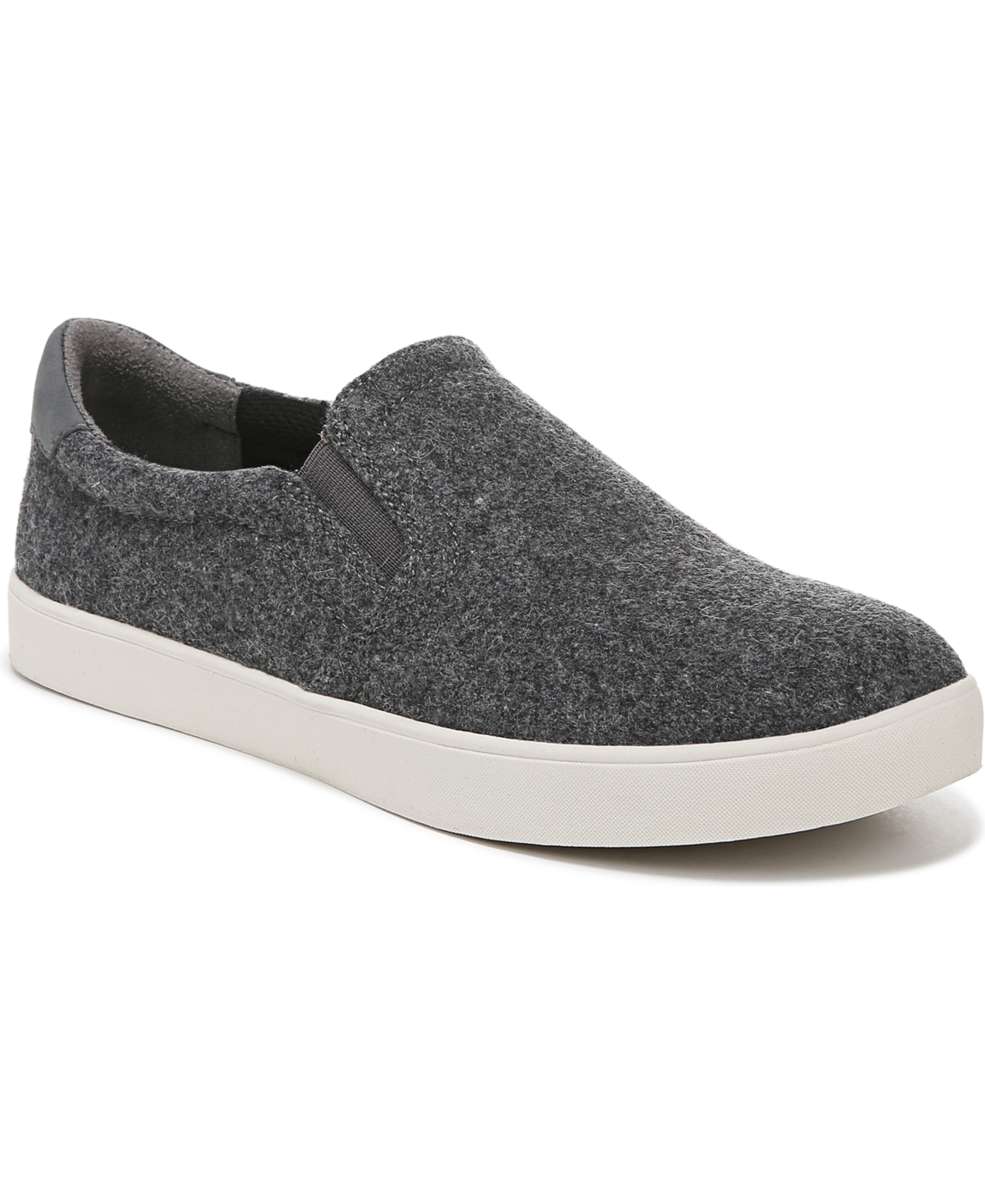 Dr. Scholl's Women's Madison Slip-on Sneakers In Charcoal Faux Wool