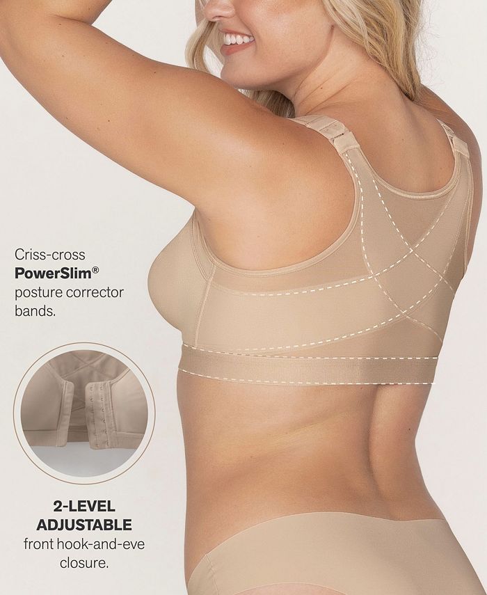 Leonisa Women's Multi Functional Back Support Posture Corrector Wireless Bra Macy's