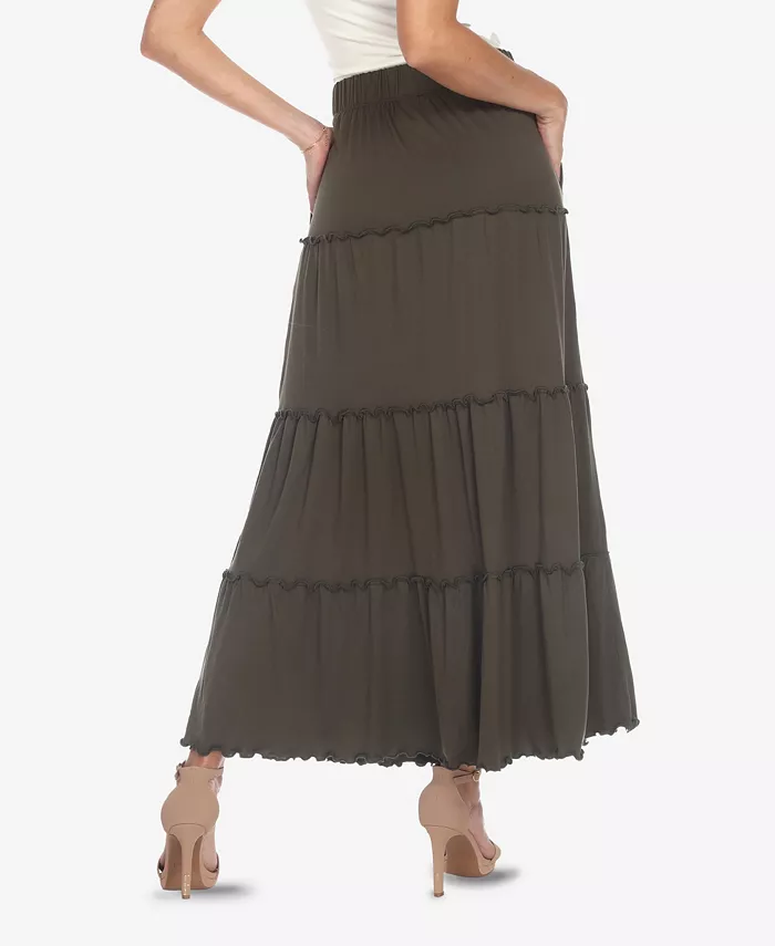 Women's Tiered Maxi Skirt - thumbnail 6