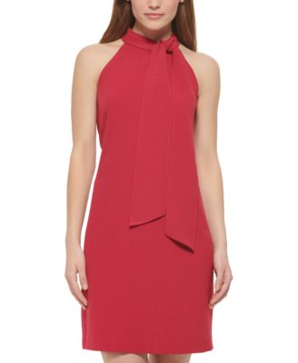 vince camuto bow neck dress