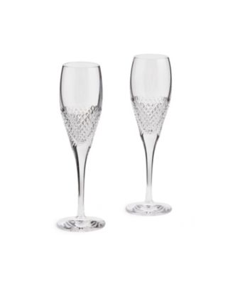 Diamond Mosaic Wine Glass, Set of 2 by Vera Wang for Wedgwood