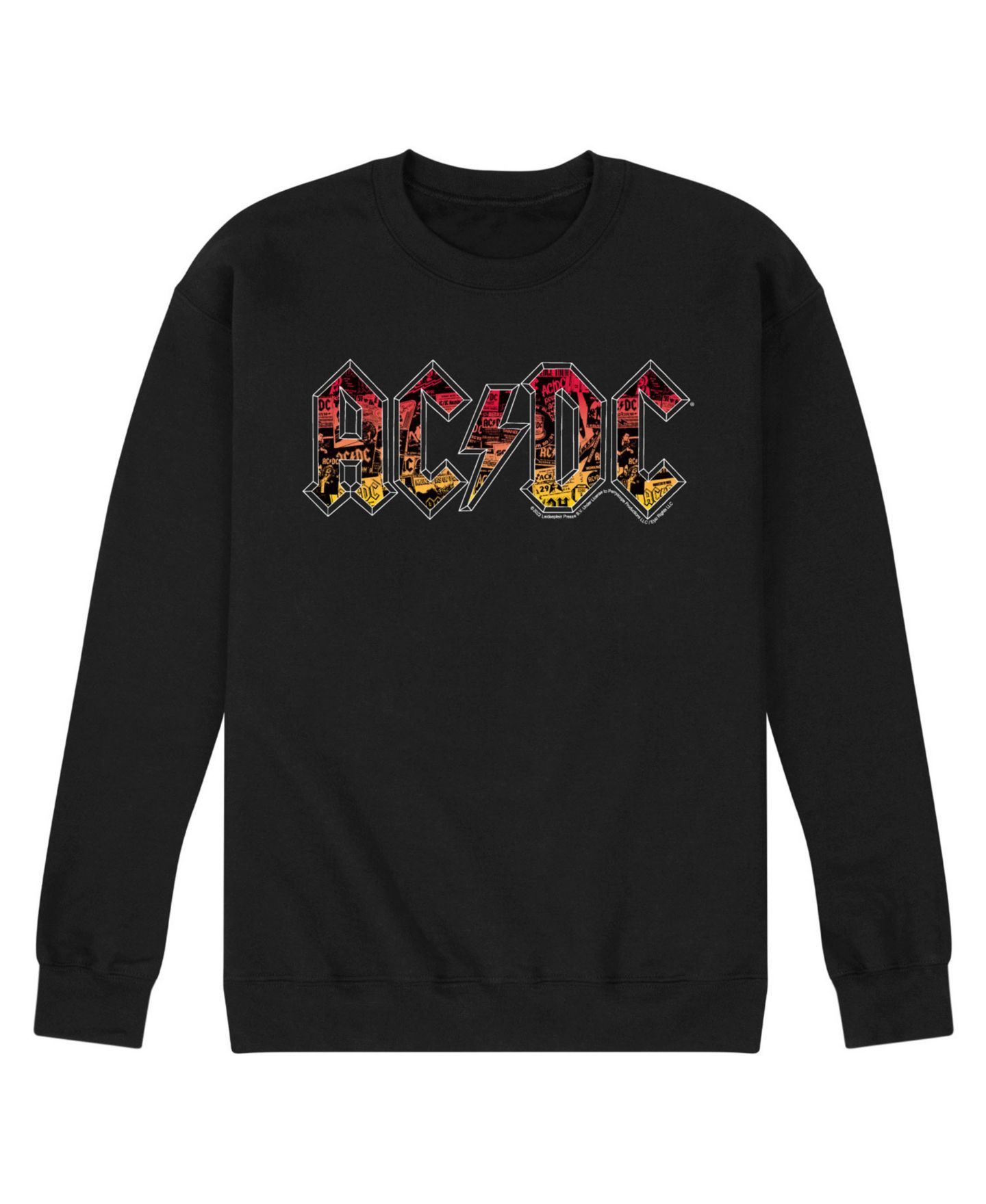 Мужская футболка AIRWAVES Acdc Logo Fleece, цвет: Чёрный — фото 1