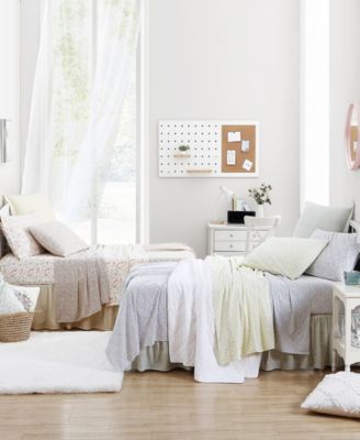 Ticking Stripe Ruffled Bedskirt, Full