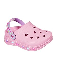 Little Girls Foamies - Light Hearted - Unicorns and Sunshine Light Up Clogs from Finish Line