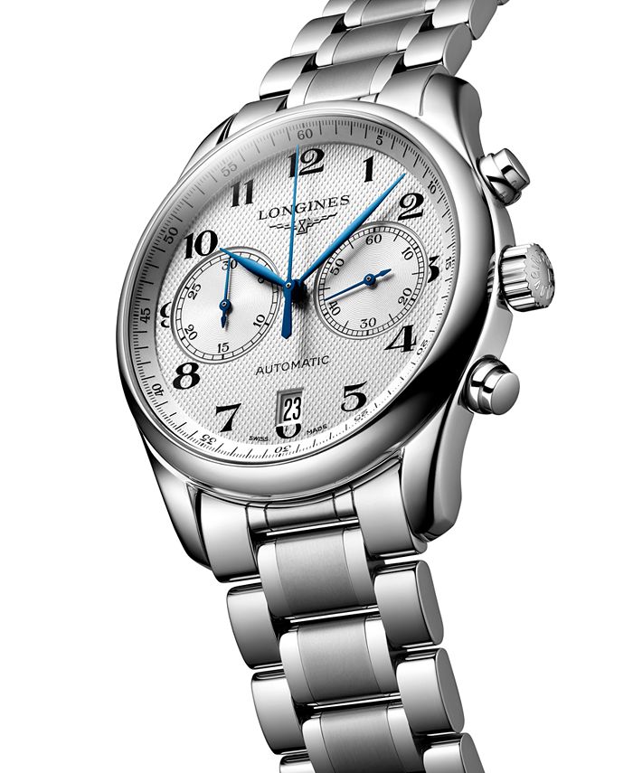 Longines Men's Swiss Automatic Chronograph Master Stainless Steel ...