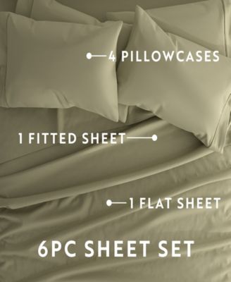 Solids in Style 6-Pc. Sheet Set, King