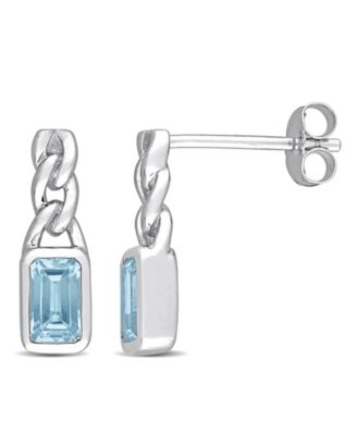 Amethyst (2/5 ct. t.w.) Link Drop Earrings in 10k Yellow Gold