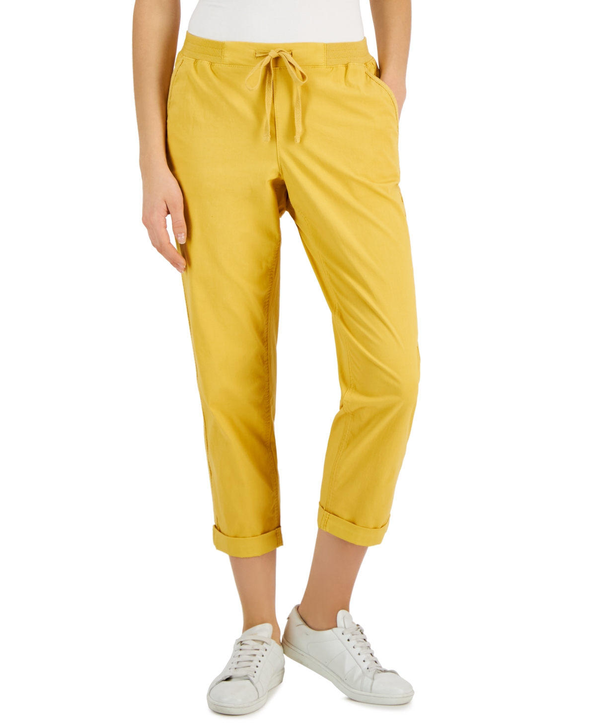 Style & Co Women's Pull On Cuffed Pants, Created For Macy's In Honey Glaze ModeSens