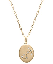 Diamond Scorpio Constellation 18" Pendant Necklace (1/20 ct. tw) in 10k Yellow Gold, Created for Macy's