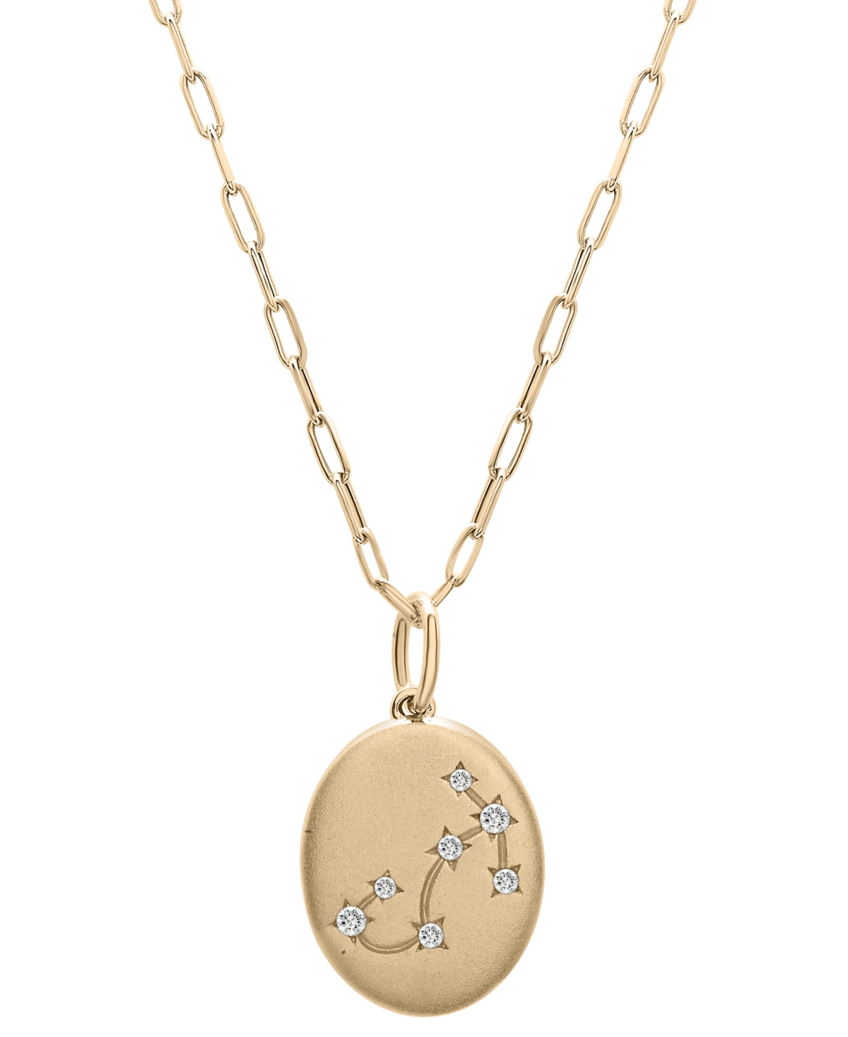 Wrapped Diamond Scorpio Constellation 18" Pendant Necklace (1/20 Ct. Tw) In 10k Yellow Gold, Created For Mac In Scorpio