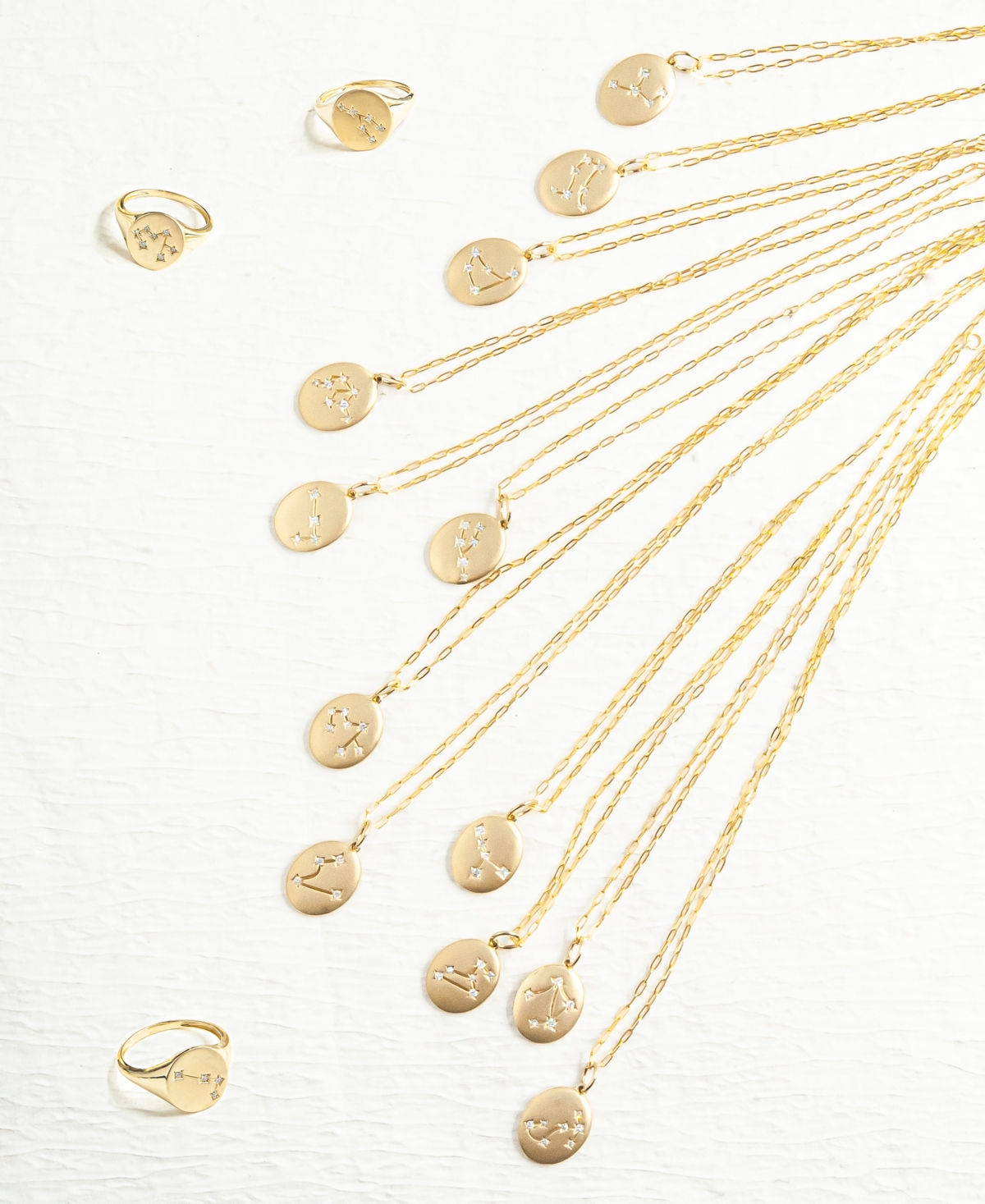 Wrapped Diamond Cancer Constellation Ring (1/20 ct. t.w.) in 10k Gold, Created for Macy's