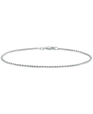 Giani Bernini Rope Link Chain Bracelet in Sterling Silver, Created for  Macy\'s - Macy\'s