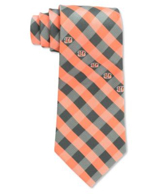 Eagles Wings - Cincinnati Bengals Checked Tie