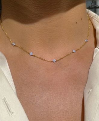 Blue Blossom Love Necklace