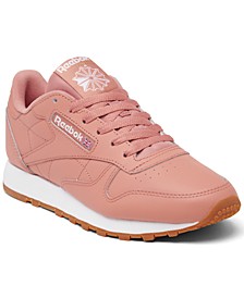 Women's Classic Leather Casual Sneakers from Finish Line