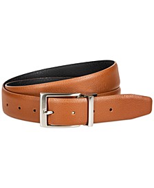Men's Textured Reversible Leather Belt