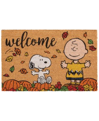 Nourison - Peanuts Welcome Snoopy with Charlie Brown Door Mat